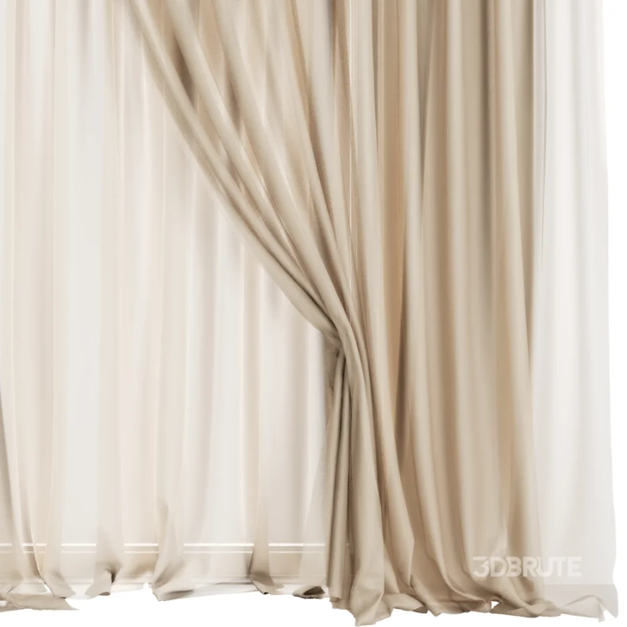 Silk and Cotton Curtain Set 120 Image 3
