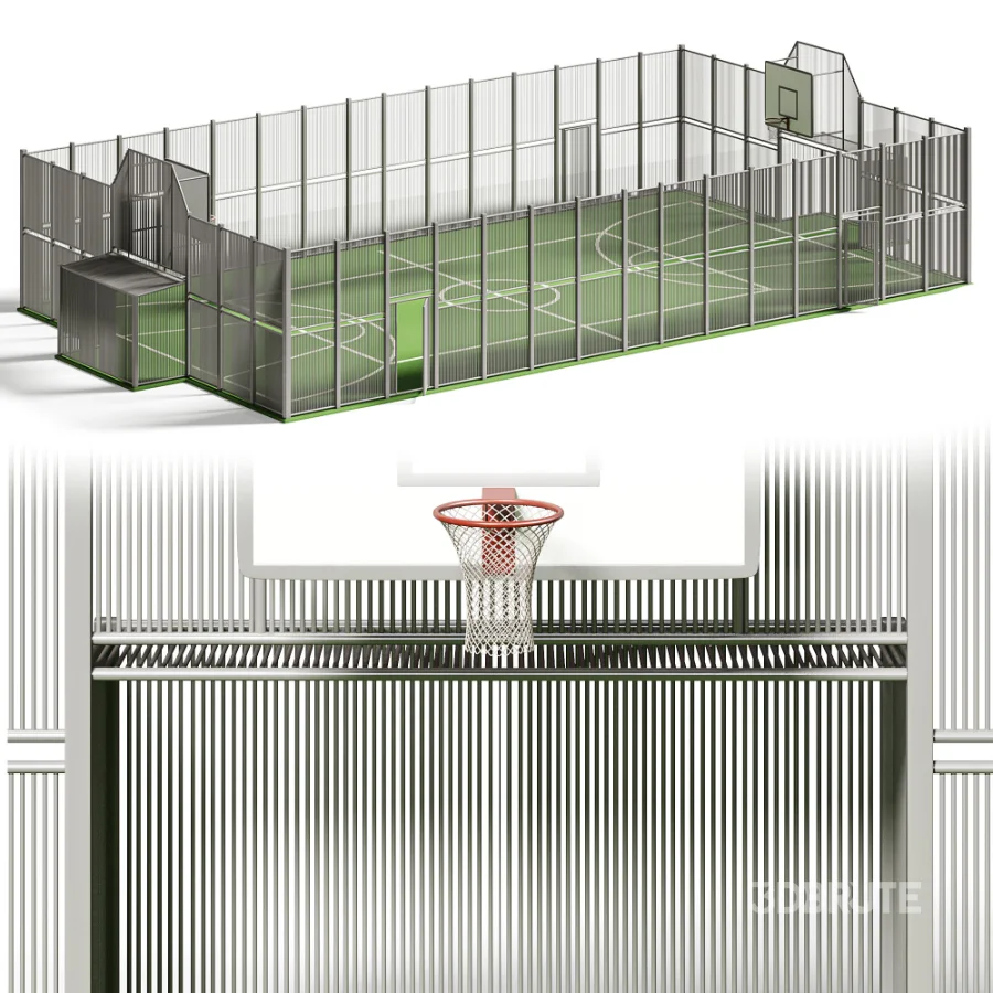 Fenced multi purpose sports court Image 2