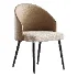 Simple Arm Chair with Upholstered Seat - Thumbnail 5