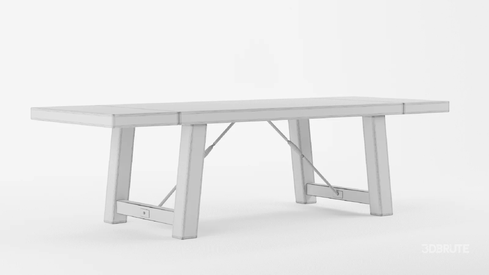 Tuscany Solid Wood Dining Table Image 9
