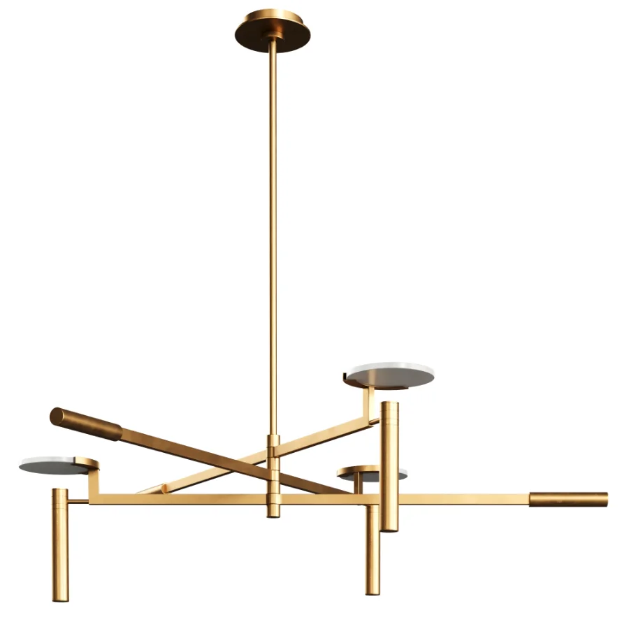 Melange Large Floating Disc Chandelier by Visual Comfort Image 7