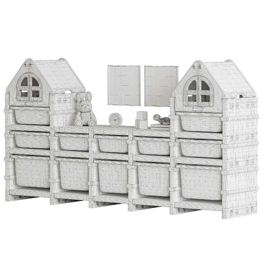 Toy Rack PTSTW12CL 12 drawers-Toy shelving Image 8