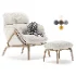 Elysia 101 Lounge Chair & Nino Ottoman - Thumbnail 5