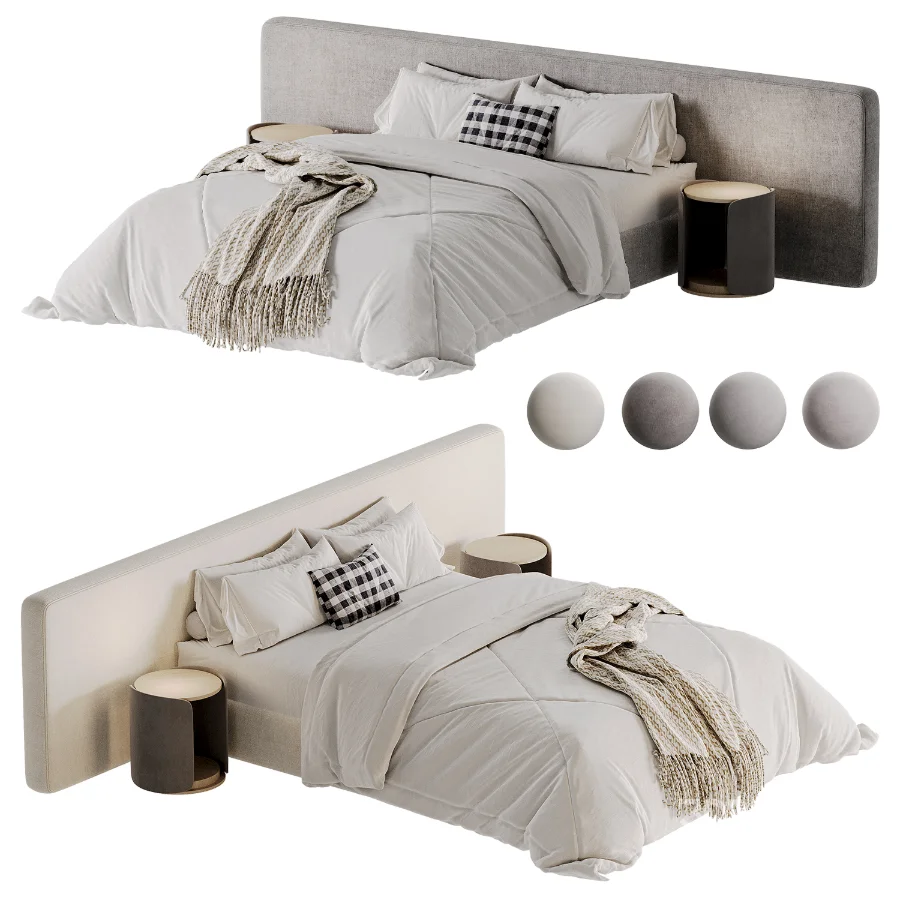 Modern Double Bed 03 Image 3