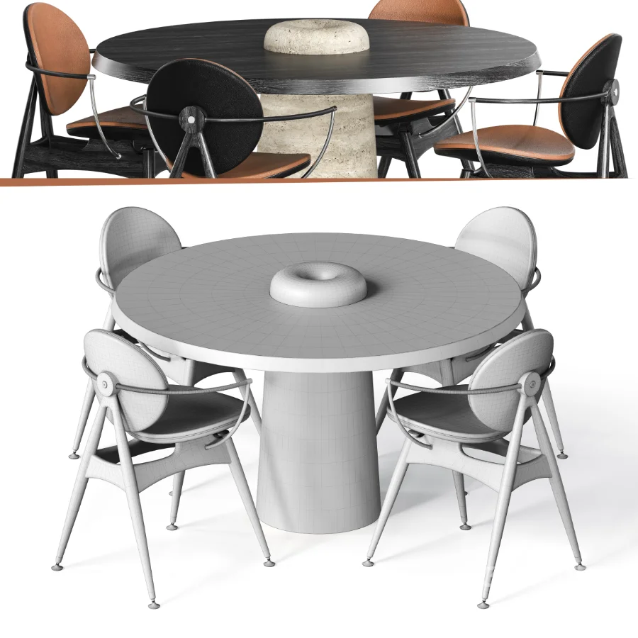 DINING TABLE WITH 4 CHAIRS Image 8