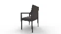 Segur Black Boucle Armchair - Thumbnail 6