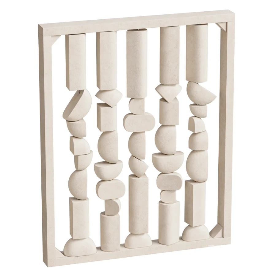 Modern Geometric Sculpture Decor Set N11 Image 4