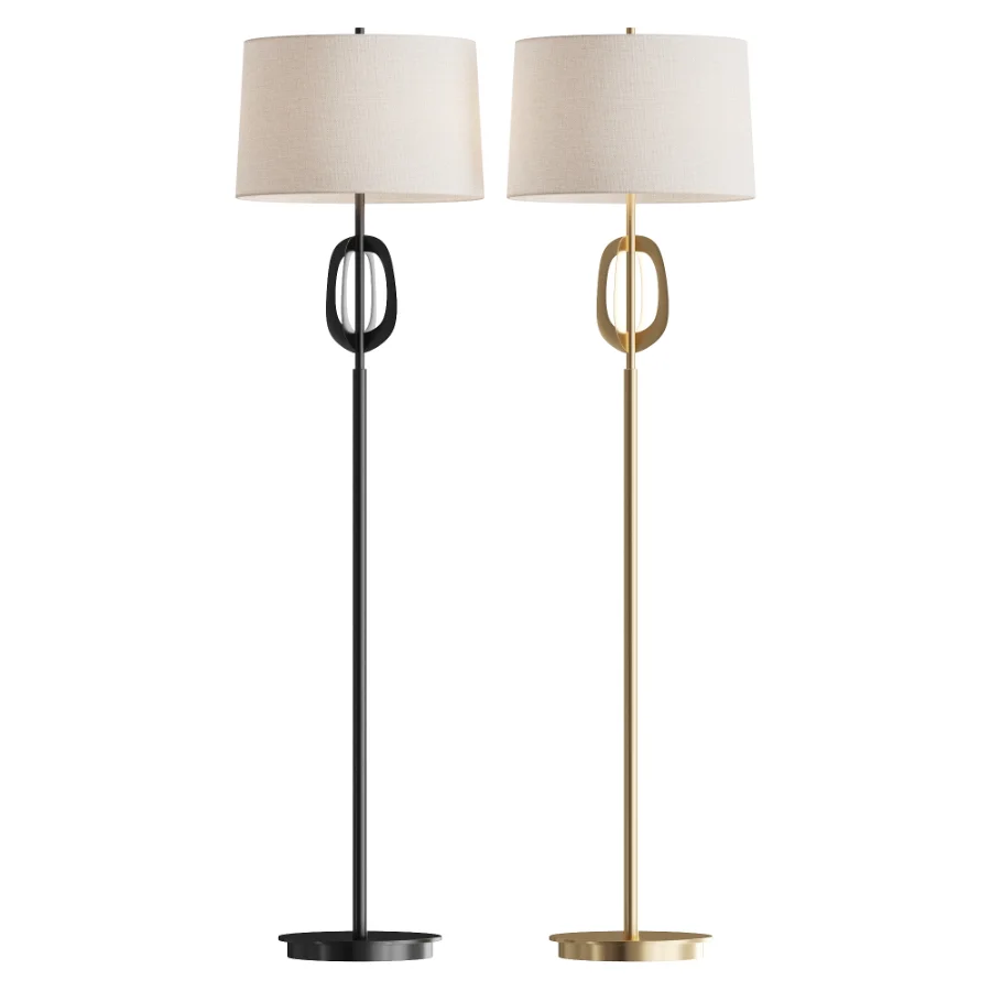 Oil Rubbed Bronze Metal Floor Lamp Image 1