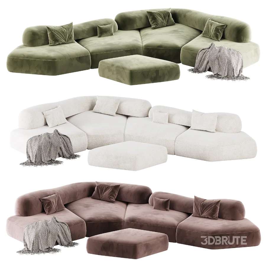 Edra On The Rocks Sectional Sofa Image 4