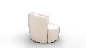 Tub Swivel Chair Talc Linen - Thumbnail 5