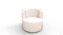 Tub Swivel Chair Talc Linen - Thumbnail 9
