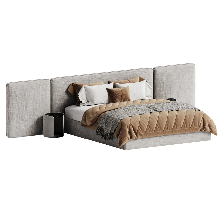 Japandi Modern Double Bed Image 1