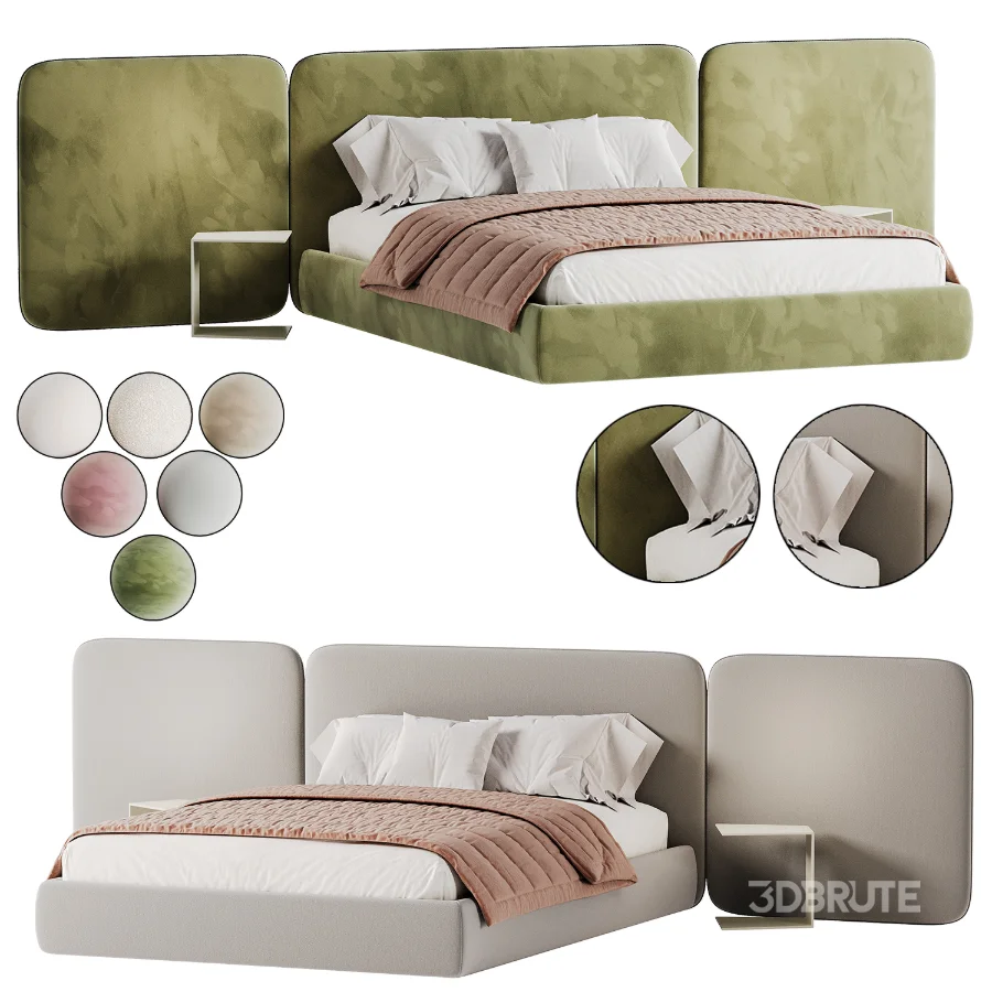 Modern Double Bed 02 Image 4