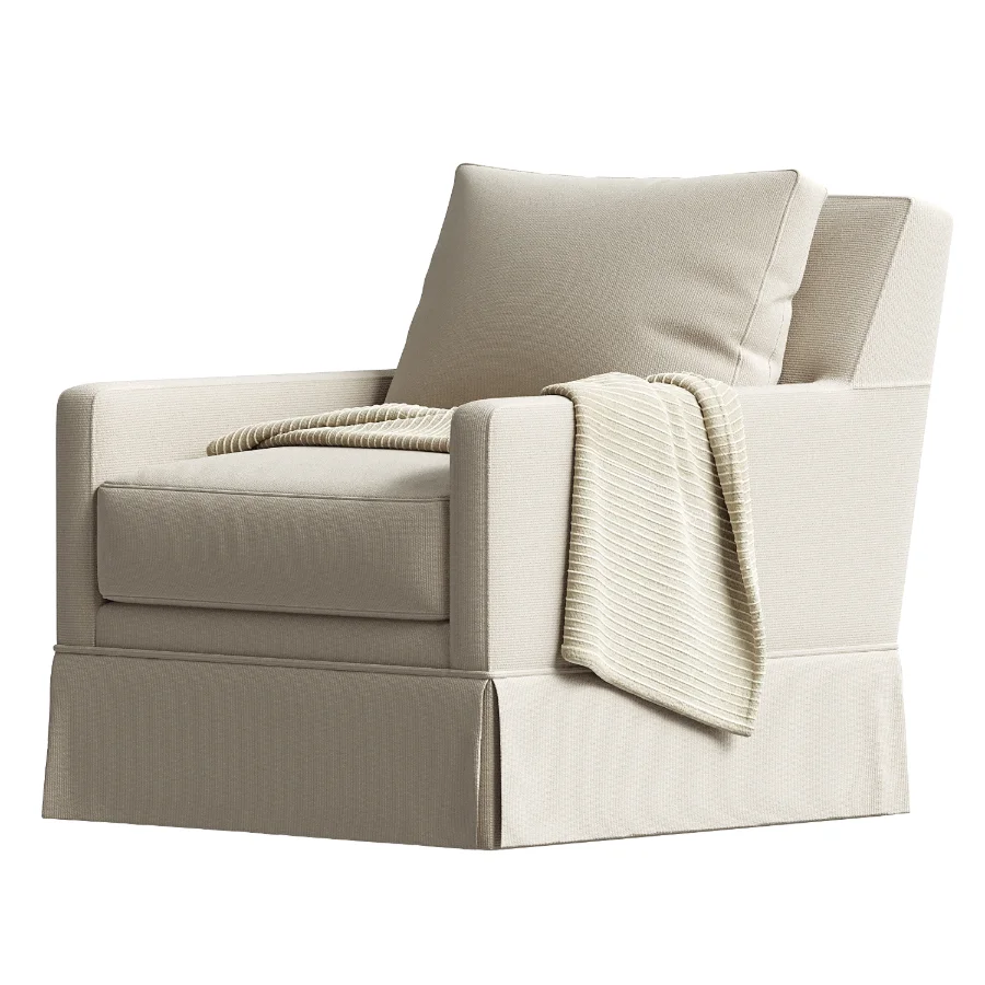 Augustus Club Chair Crypton Linen Image 4