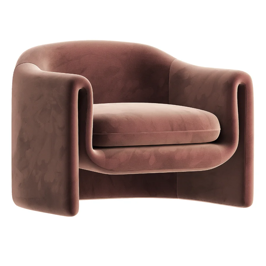 Willow Jacquard Sculptural Chair Image 4