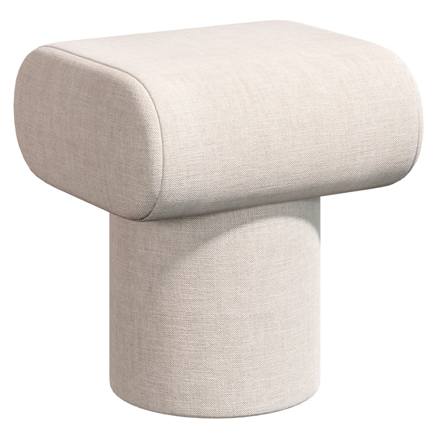 Pouf Plum Boucle Blue Image 4