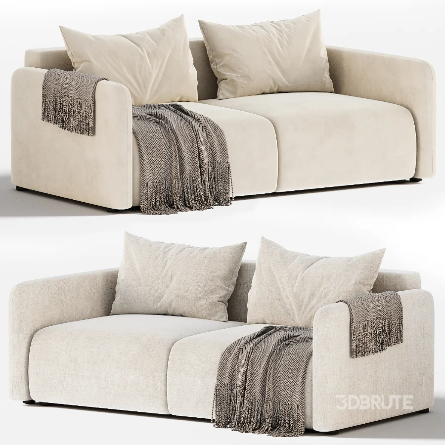 Straight sofa Kartos Velvet by divan Image 5