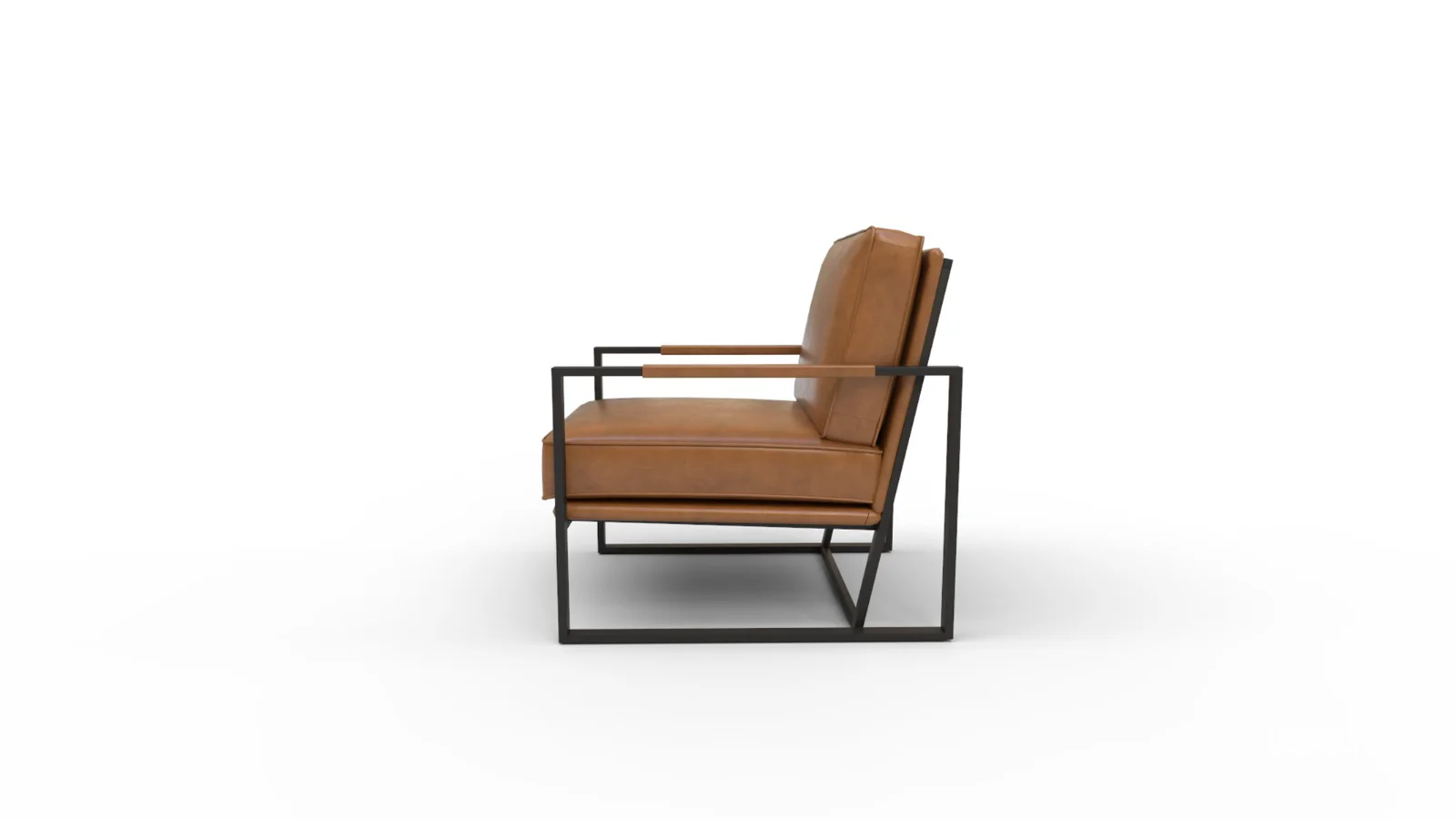 Gaines Top Grain Leather Armchair Image 5