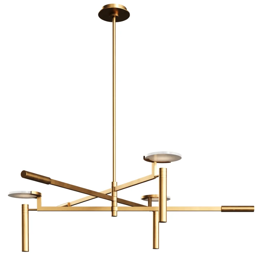 Melange Large Floating Disc Chandelier by Visual Comfort Image 3