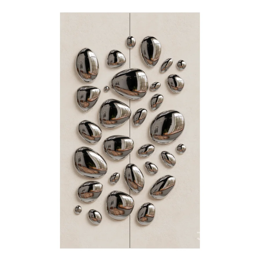 Chrome Bubble Wall Decor 26 Image 2