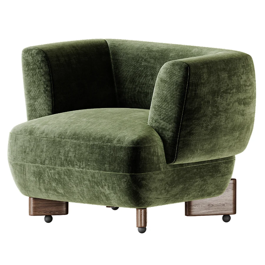 Antonella Stone Cream Woven Fabric Occasional Chair Image 4