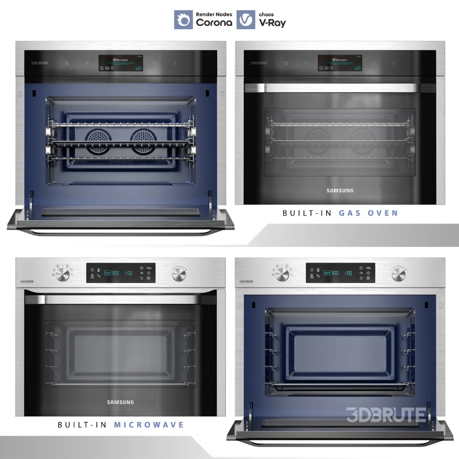 Gas Oven & Microwave Image 1