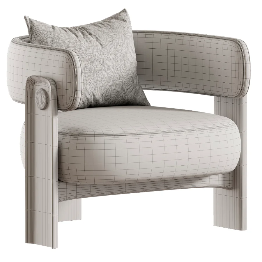Japandi Armchair Image 3
