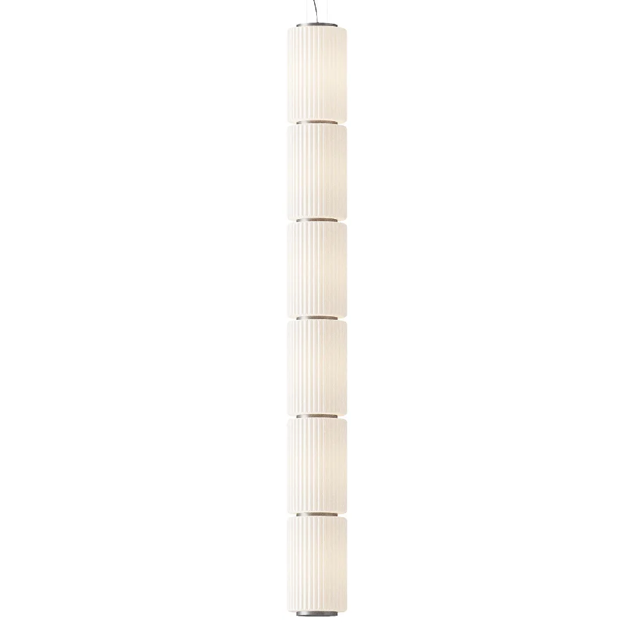 Column Ivory Vertical Pendant Lamp Image 1