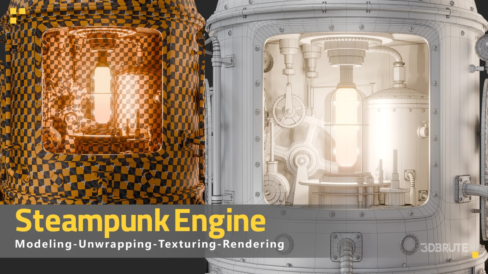Steampunk Engine Game Ready Asset Image 4