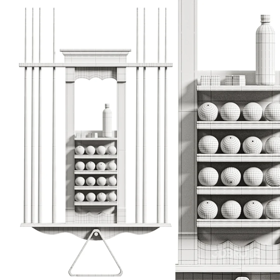Grand Combination Wall Rack Image 4