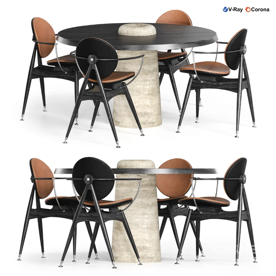 DINING TABLE WITH 4 CHAIRS Image 3