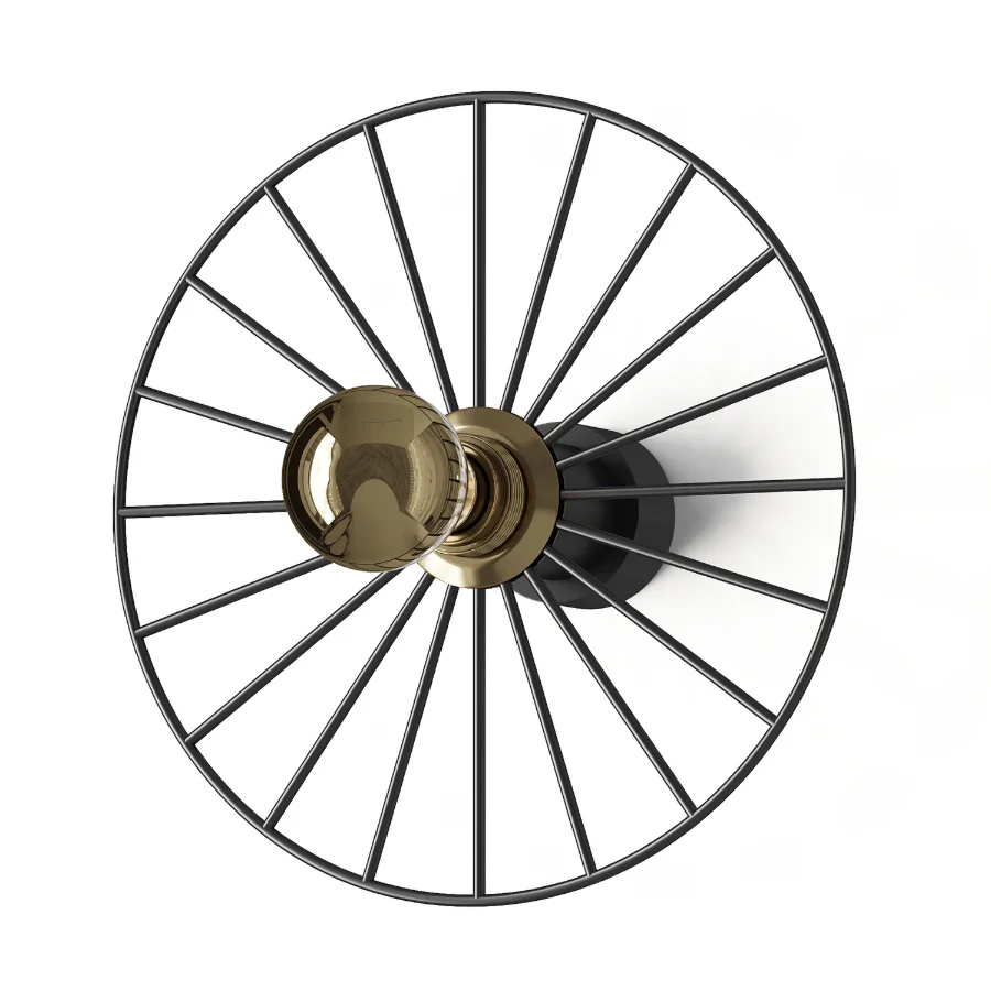 Aromas Del Campo Wheel Wall Lamp Image 2