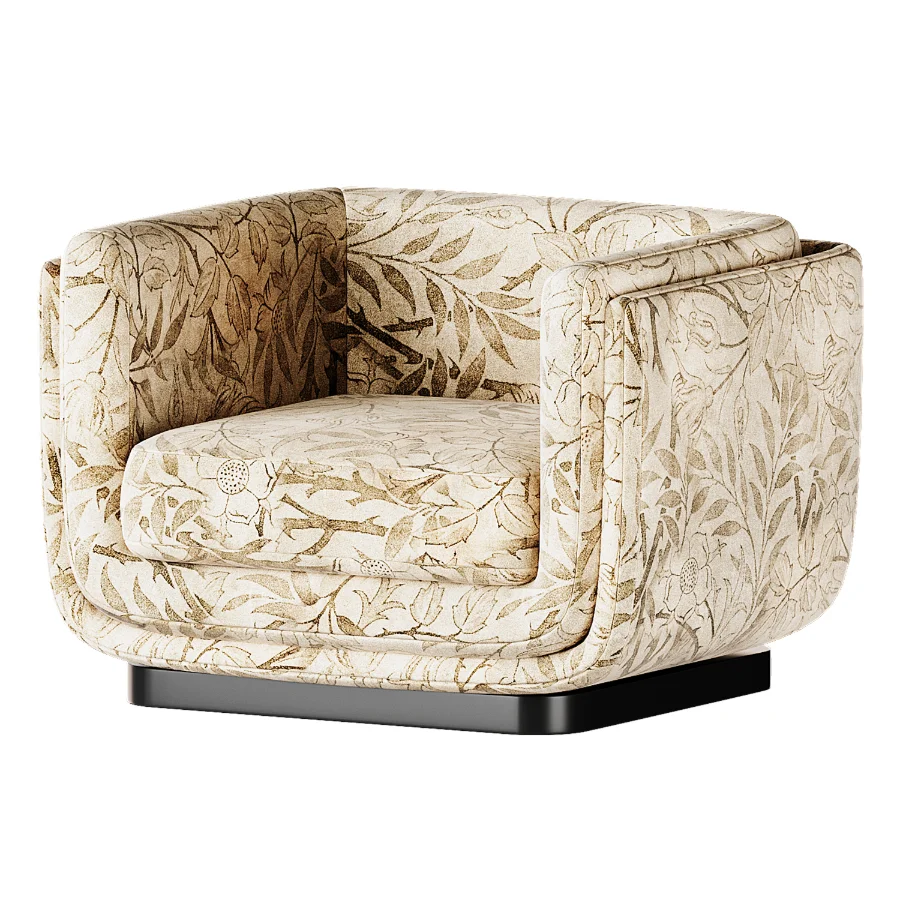 Clementine Dove Grey Woven Fabric Occasional Chair Image 2