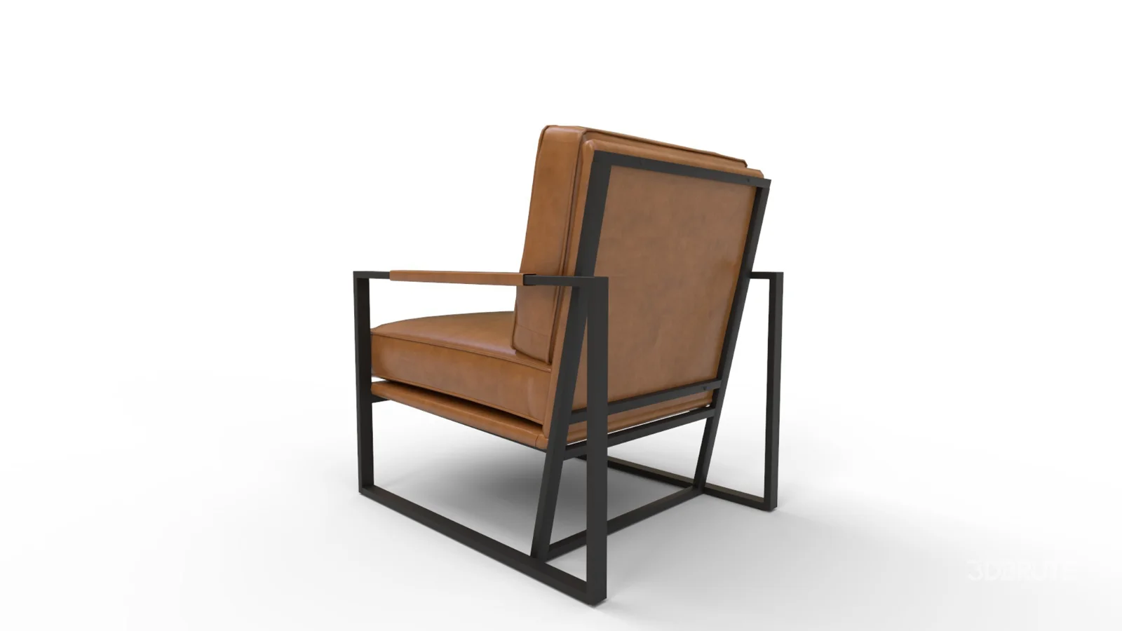Gaines Top Grain Leather Armchair Image 8