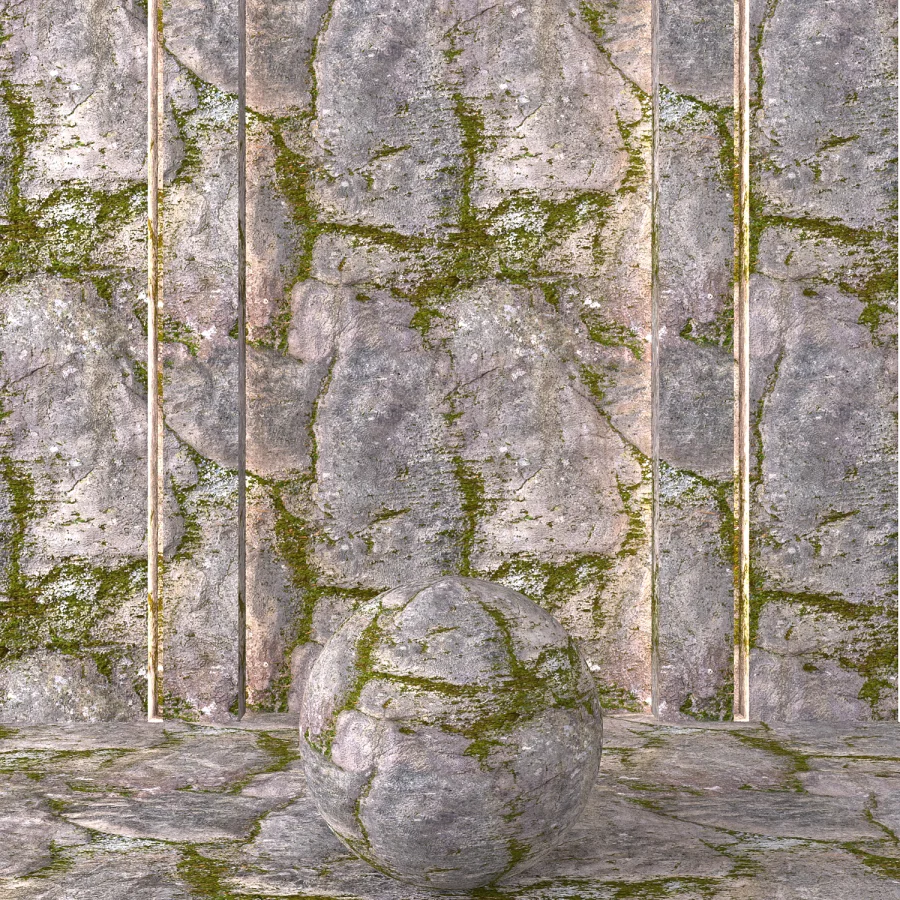 Rock Rough Moss Image 2