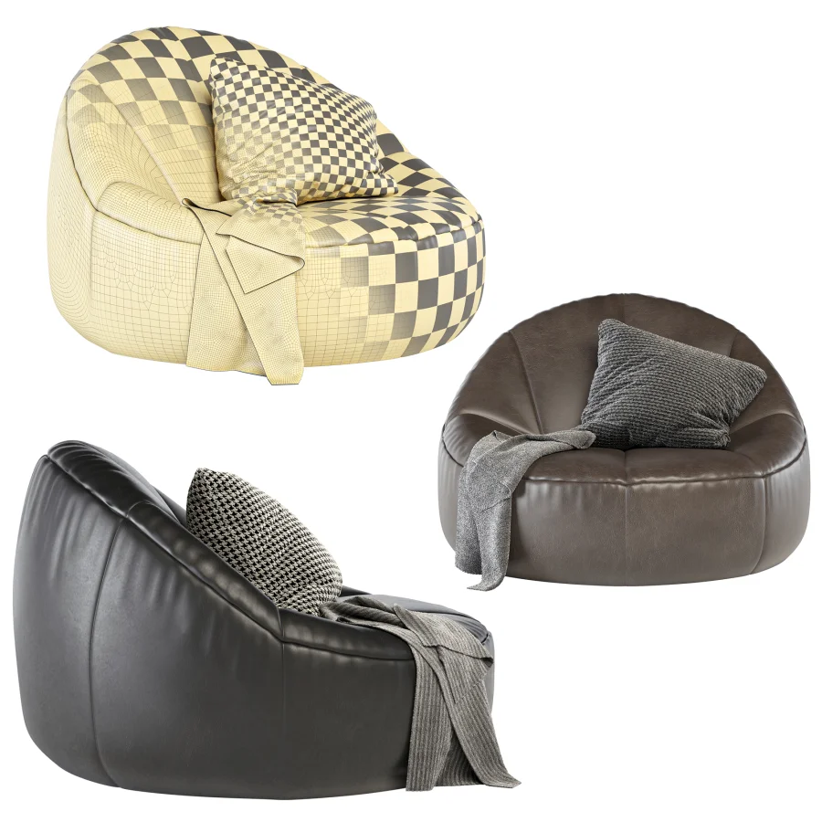 bean bag pumpkin armchair Image 3