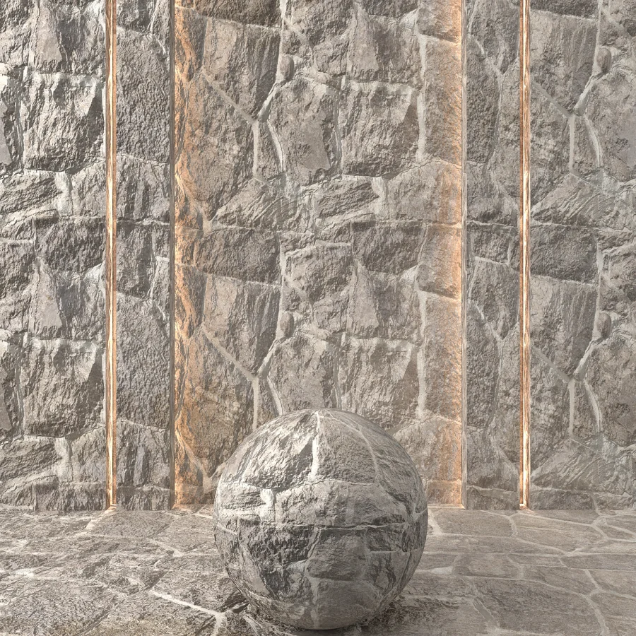 Rock Stone Wall Image 4