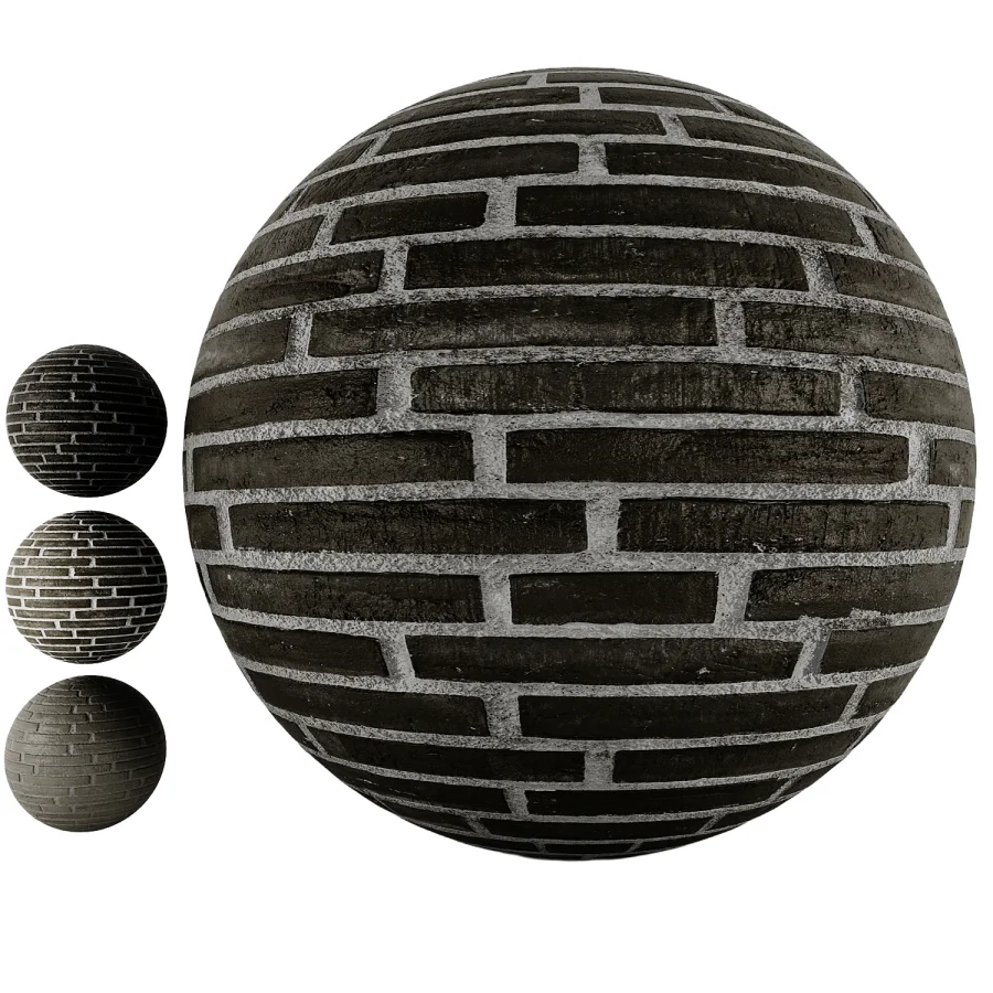 Black Brick Wall Image 1