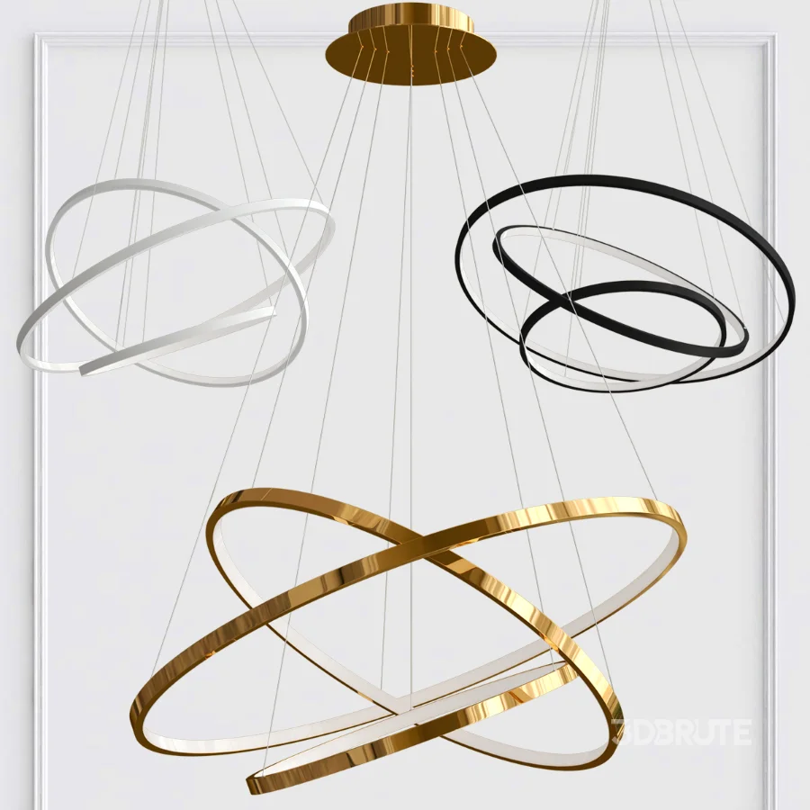 Indoor Modern Circular Ring CHandelier Image 2