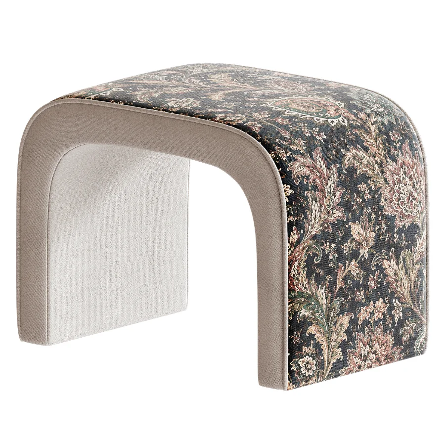 BREC pouf by BORDADO in three prints Image 2