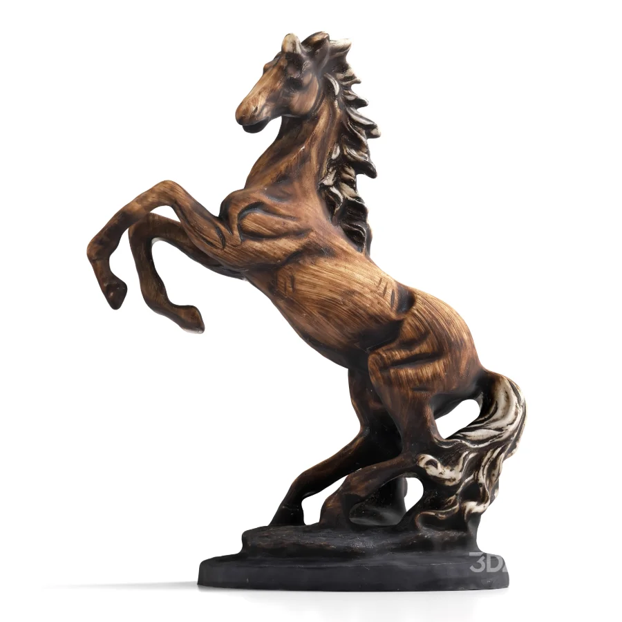 Wooden Horse Statue Image 3