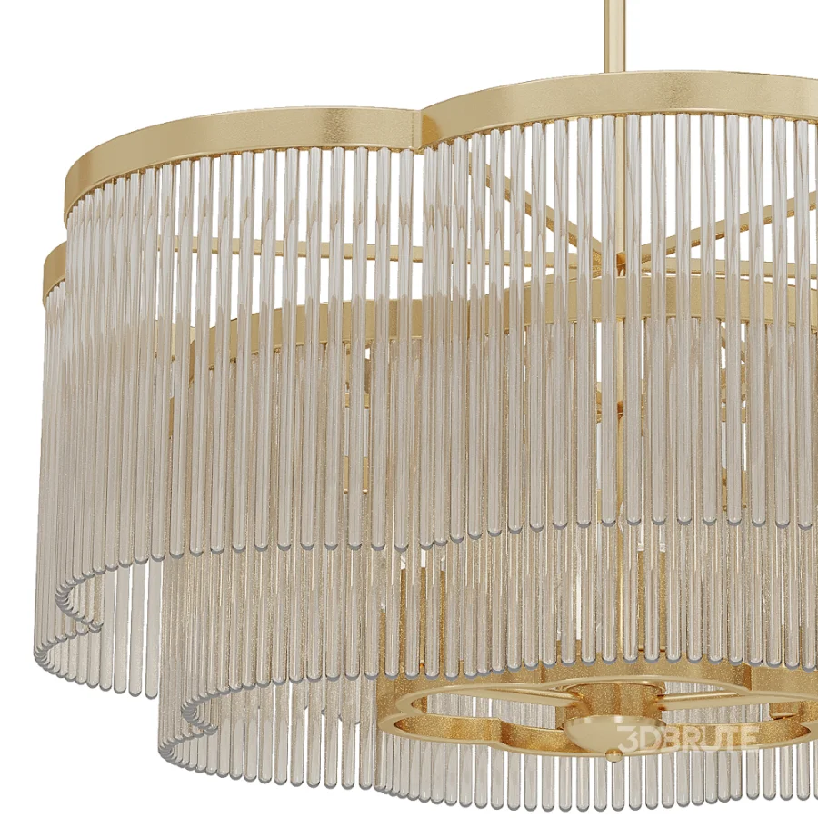 Heirloom Brass Chandelier Light Image 4