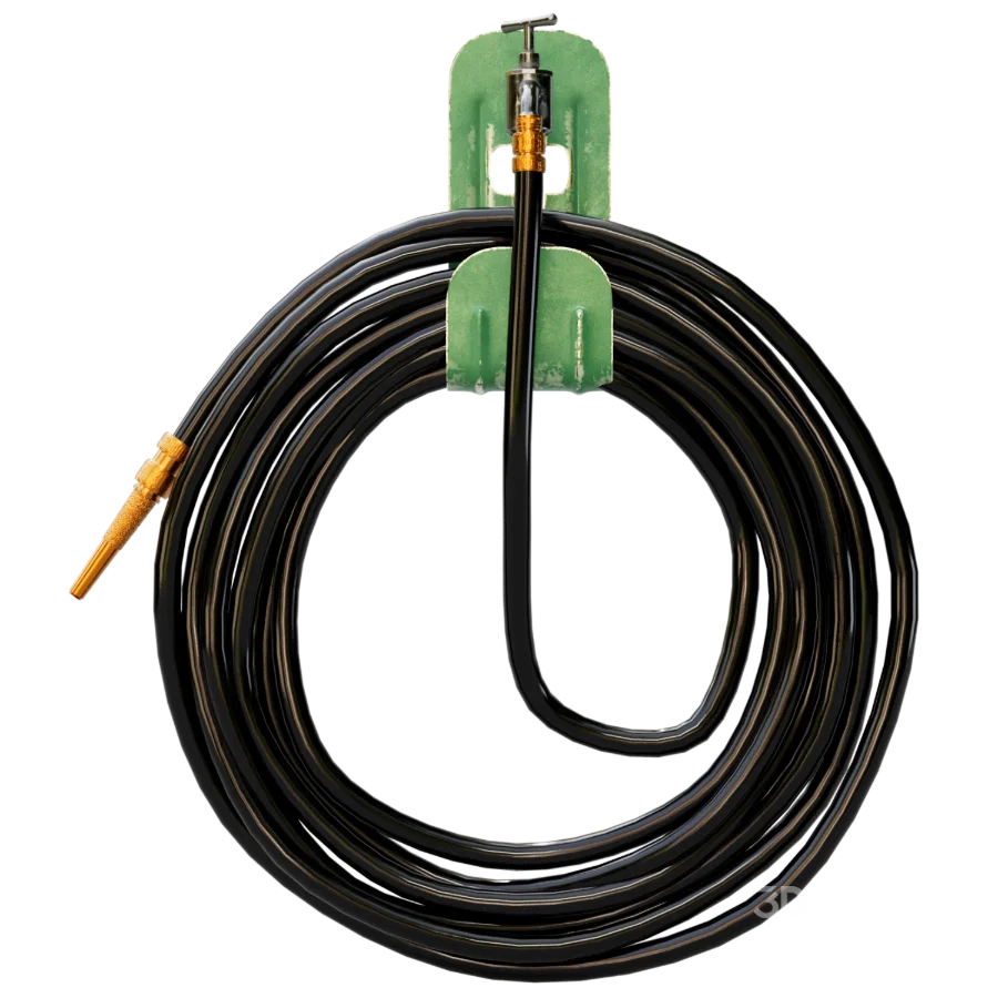 Wall-Mounted Coiled Hose Image 1