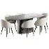 Boucle chair grey and Kitchen table - Thumbnail 6