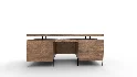 Raffael Carved Wood Executive Desk - Thumbnail 5
