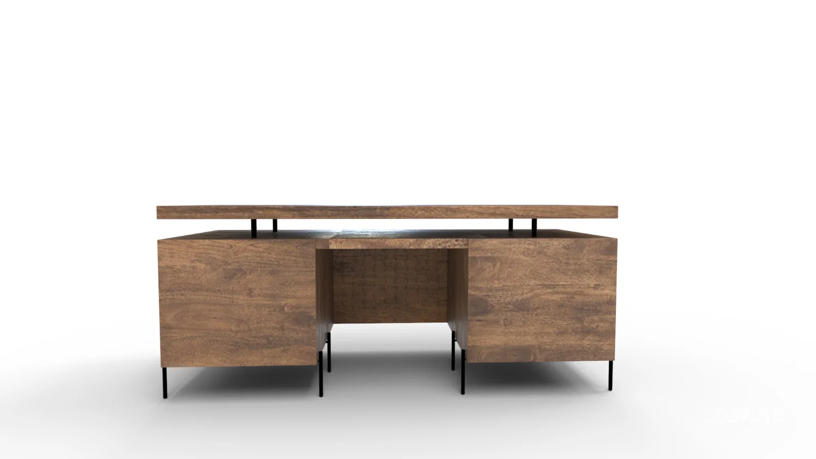 Raffael Carved Wood Executive Desk Image 5