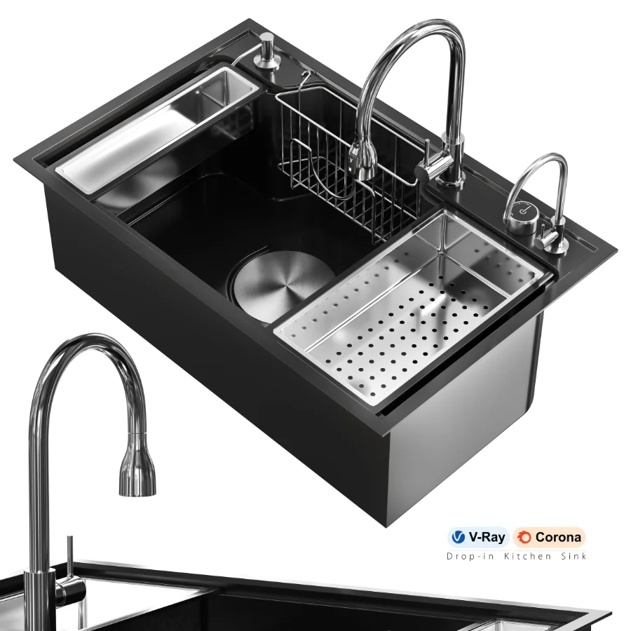 Drop-in Kitchen Sink 3 Image 1