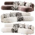 Pierre Augustin Rose Sofa - Thumbnail 5