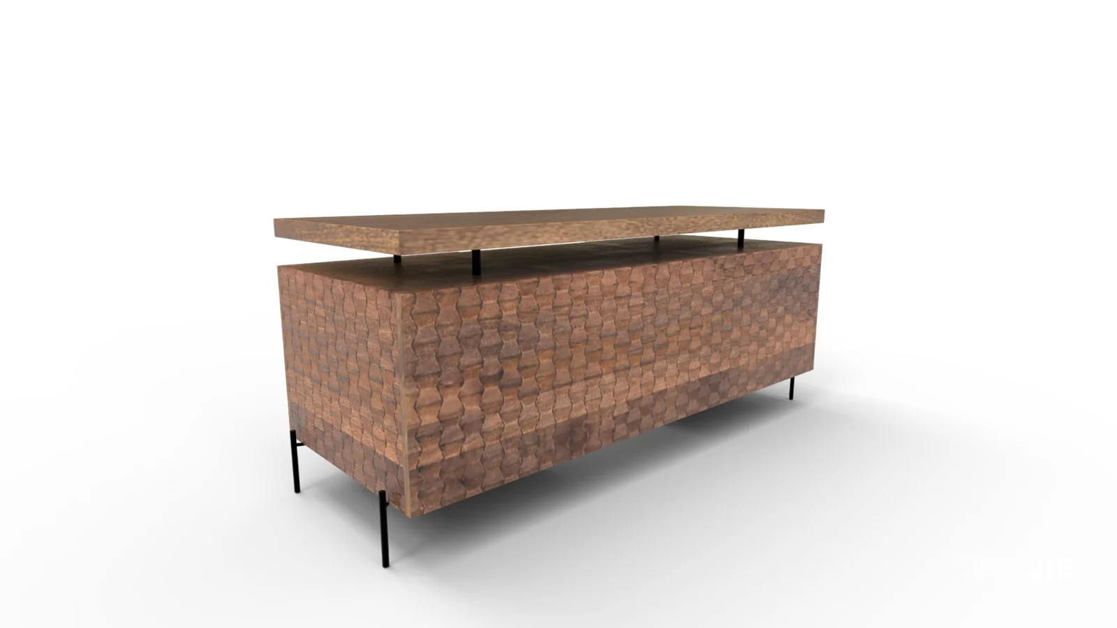 Raffael Carved Wood Executive Desk Image 8