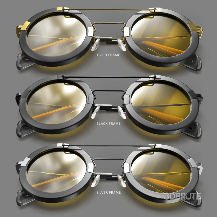 Round Optical Glasses Frame Image 2